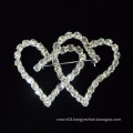 2015 new heart shape crystal brooch pins for bridal dress